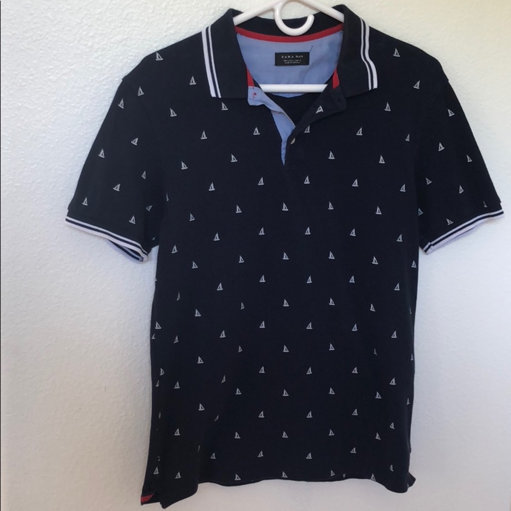 Zara men’s sail boat polo